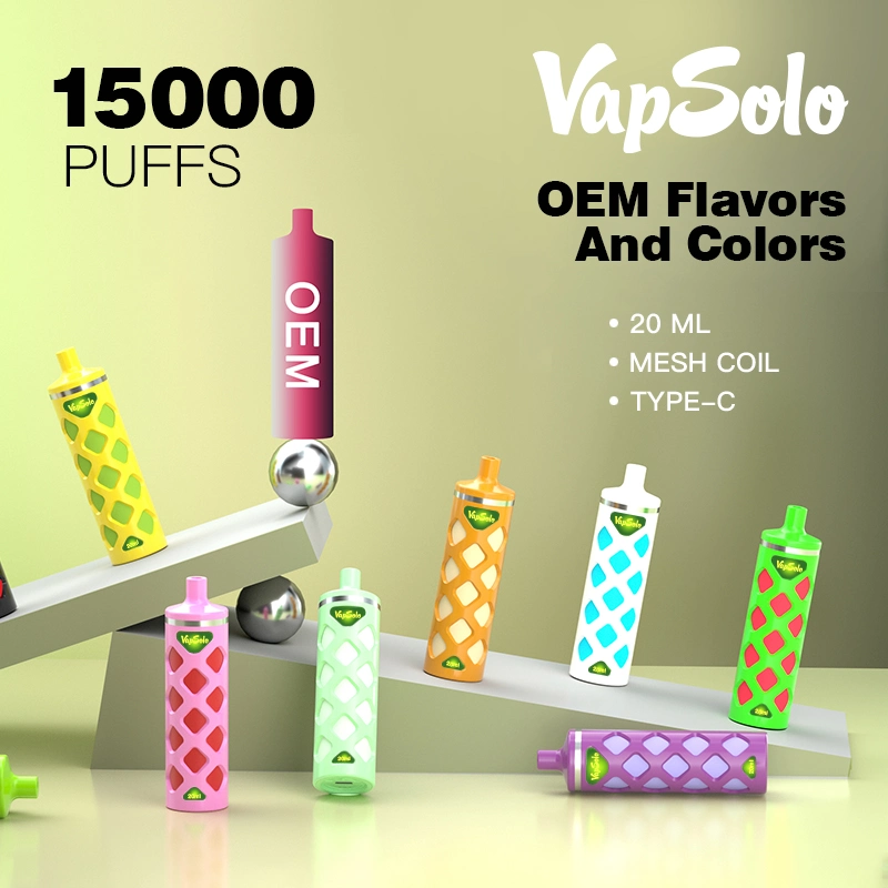 Las barras de Esco Elf Mayorista/Proveedor de cartuchos de cigarrillos E 650mAh (Vaporizador recargable) Vapsolo Vape 15000 bocanadas