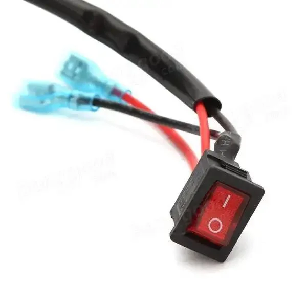 Interruptor de manillar Flameout motocicleta con fijo para Scooters Electromobile Cableado