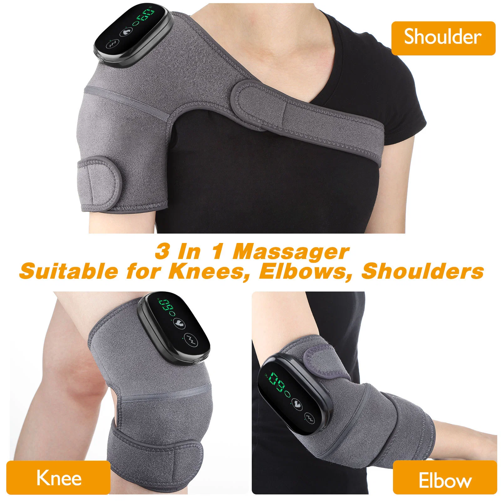 Winter Physical Therapy Heating Massage Knee Warming Moxibustion Shoulder and Elbow Pads