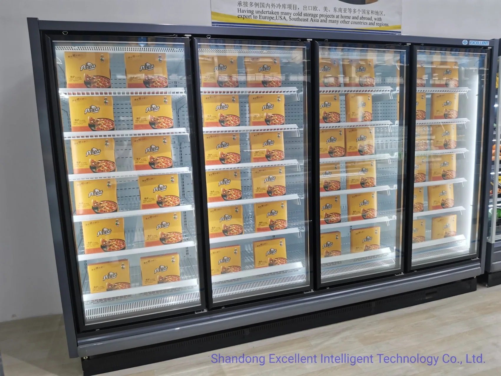 115V/220V/380V/400V Efficient Preserved Capacity Glass Door Refrigerator Supermarket Fruit Display Freezers Refrigerator