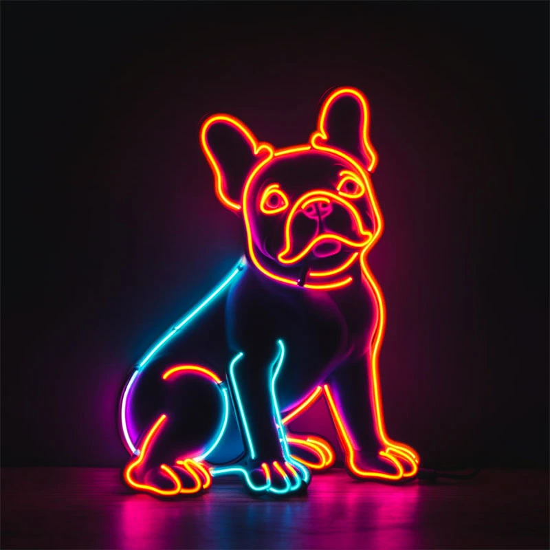 Löwe Elefant Giraffe Tiere Flex LED Neon Licht