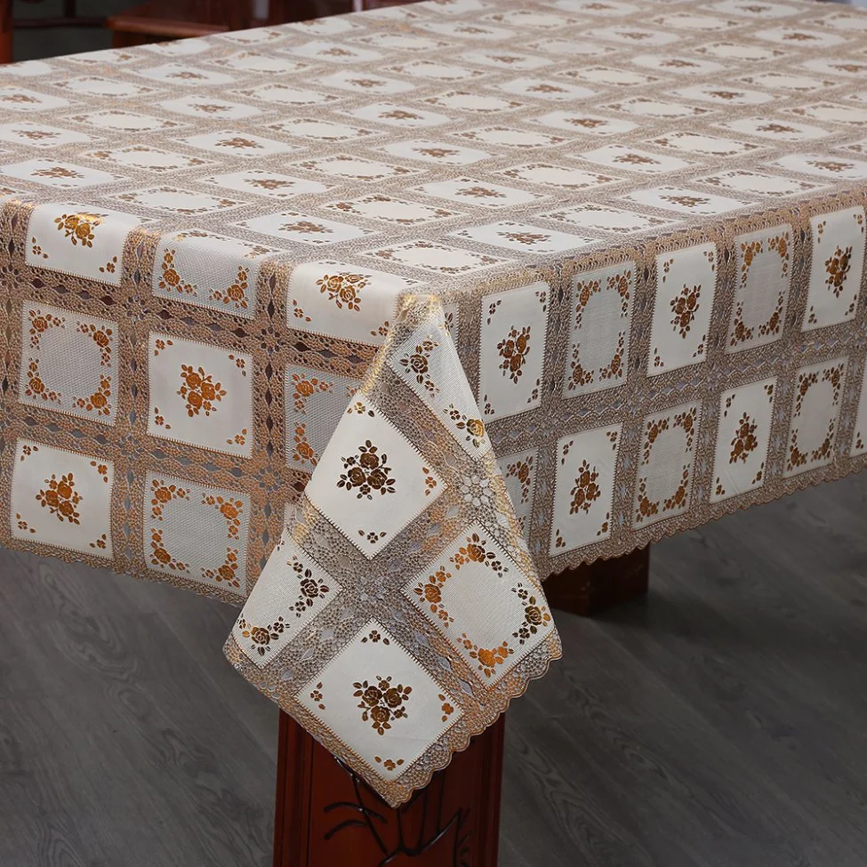 Embroidered Lace PVC Table Liner for Upscale Restaurants