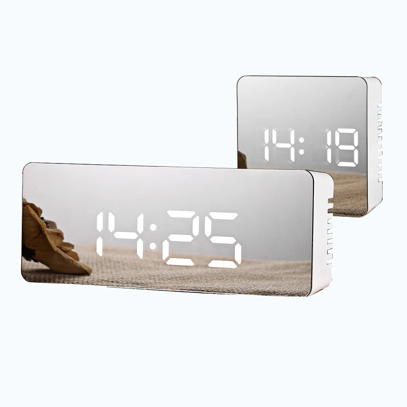 Smart large USB batterie rechargeable LCD Table d'alarme numérique Horloge