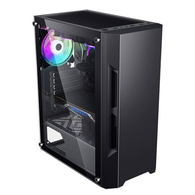 Weiße Micro ATX CPU RGB Tisch PC Gaming Computer Gehäuse &amp; Towers Desktop-Schutzhülle