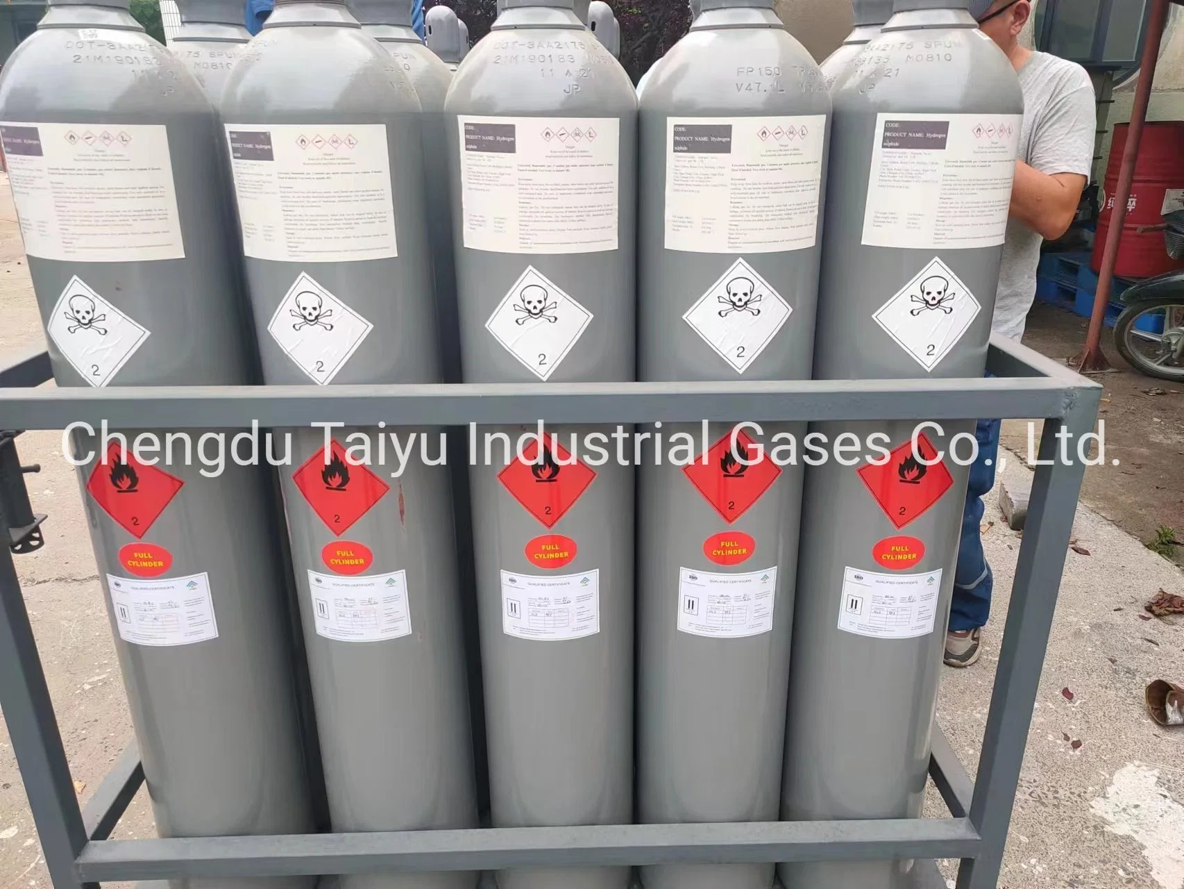 H2s Gas Factory Price Specialty Gas Hydrogen Sulfide Gas