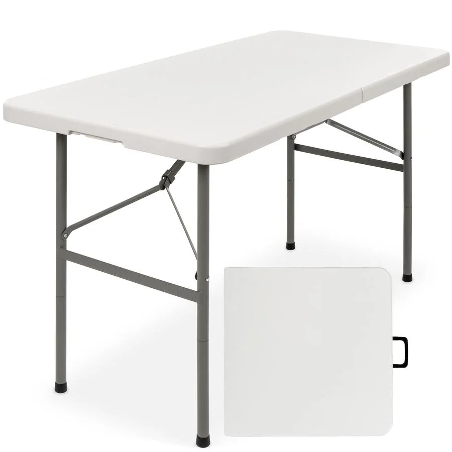 4ft En581 Mesa de comedor de plástico de HDPE plegable portátil