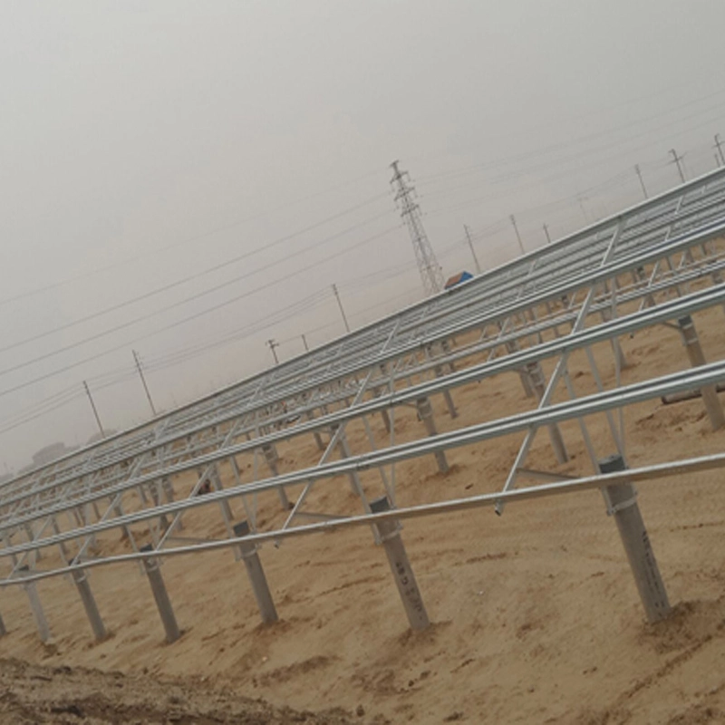 Ground Renewable Energy Solar Power Mounting System PV Panel Single Column Support Bracket