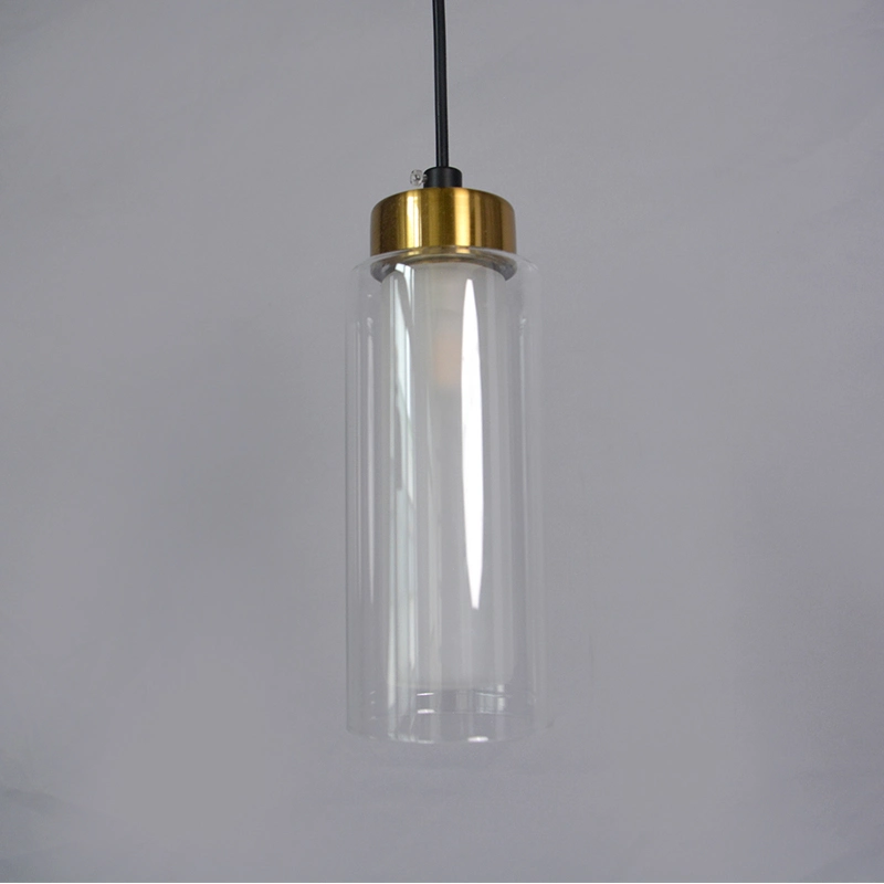 Hot Sell Simple Living Room Dining Room Glass LED Chandelier Modern Pendant Lamp
