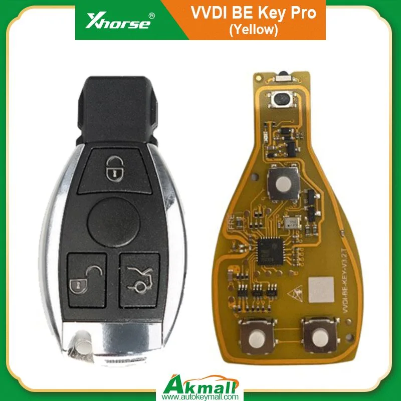 Скидка 9% на Xhorse Vvdi be Key PRO Yellow Color с Оболочка ключа для Mercedes Benz