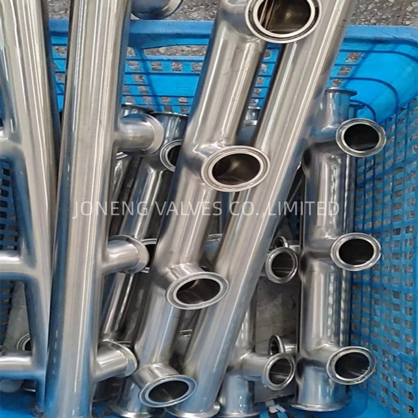 Sanitary Stainless Steel Female Threaded Pipe Section/Multi-Branch Pipe