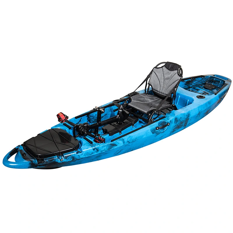 Kuer 10FT New Design Wholesale 3.2m Racing Kayak Single Seat Sit in Plastic Sea Kayak