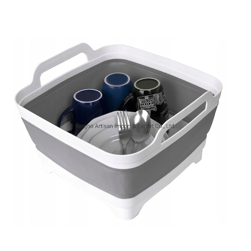 Quality Foldable Kitchen Plastic TPR Drain Basket