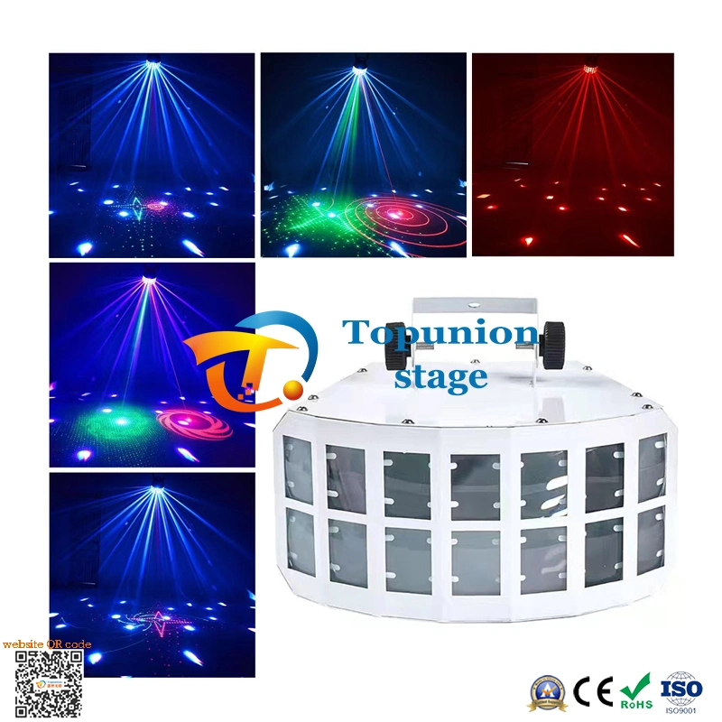 New 50W Double-Layer LED Butterfly Light Bar KTV Rotating Ambient Beam Stage Lighting