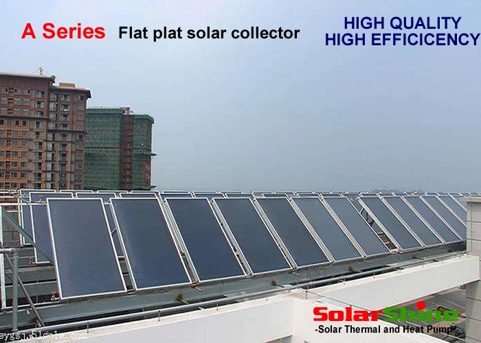 Chapa lisa coletor solar Coletores de sol de fábrica para os aquecedores de água solares