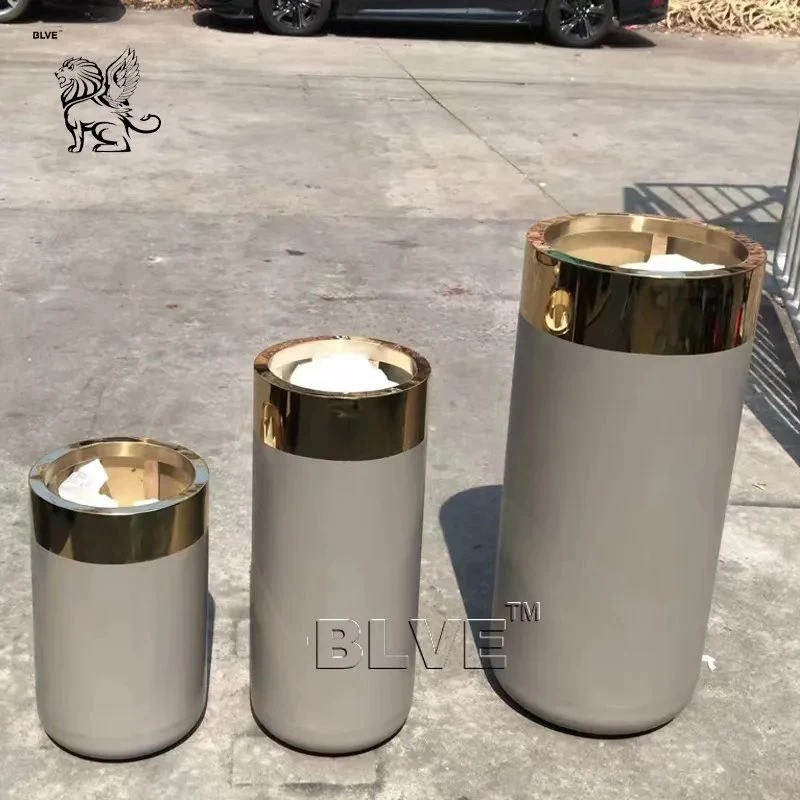 Modernes Zuhause Öffentlicher Garten Dekor 304 Edelstahl Vase Flower Töpfe Metallpflanzen Fabrik Großhandel