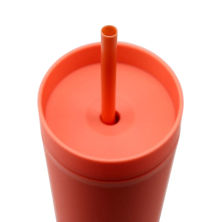 Tumbler Double Wall Plastic Cup Skinny Matte Mug