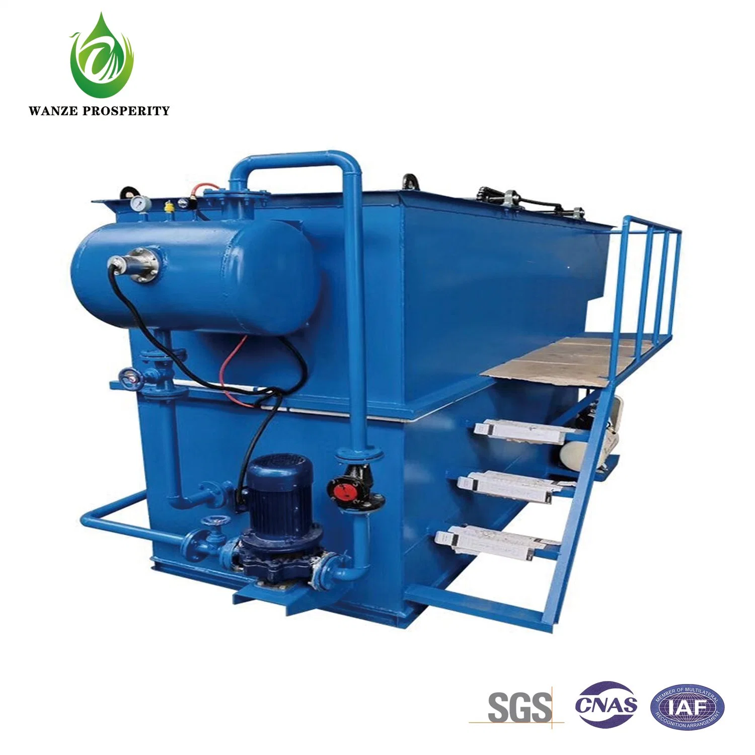 Sedimentation, Filtration, and Air Flotation Device for Wastewater From Washing Plants