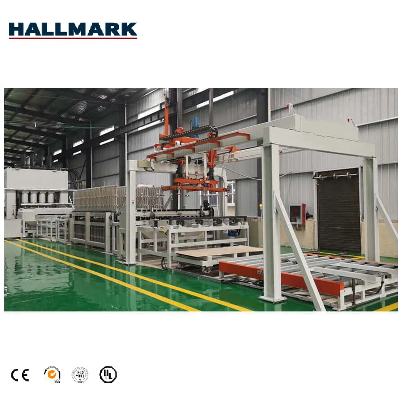 Easy Operation MDF Making Machine Board Hot Press Automatic Short Cycle Laminated Production Line