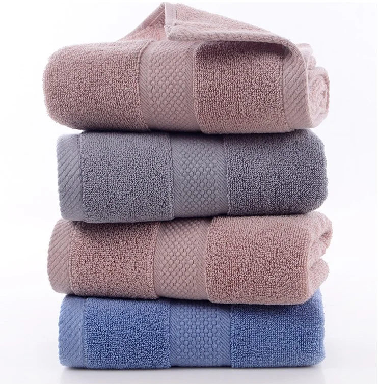 Promotional Superdry Wholesale Plain 70 140 Cm Soft 100% Cotton Bath Hand Towel Set