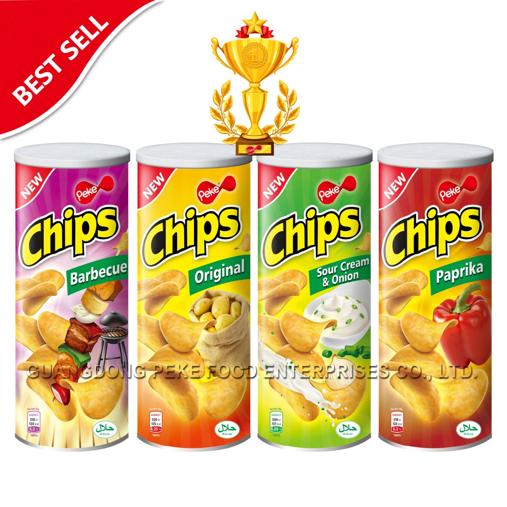 Machen Sie Ihre Marke einzigartig mit Value - Potato Chips Potato Chips Tortilla Mais Chips Konserven Popcorn Puffed Food Snacks Mit Halal