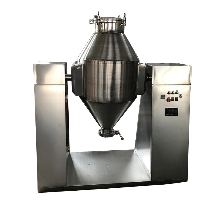 Double Cone Drum Mixer Ginger Lemon Red Beetroot Powder Mixing Machine Powder Blender