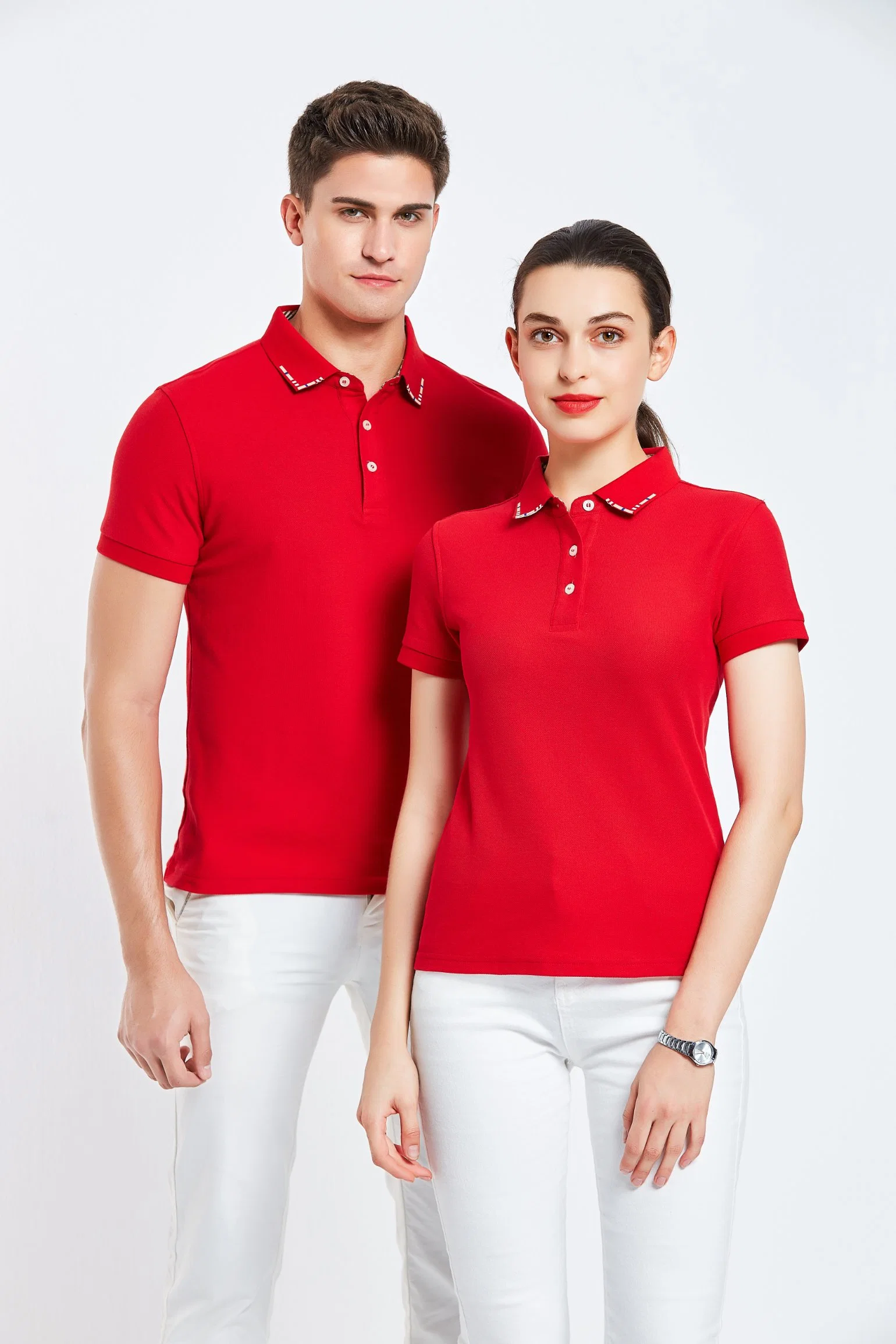 OEM Unisex Summer Short Sleeve Silk Cotton Polo Shirt