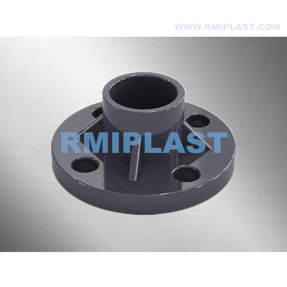 CPVC Van Stone Flange of JIS 10K 20A Plastic Pipe Fittings Dark Grey Flange Vanstone Flange Stub End for Water Water Pipe System