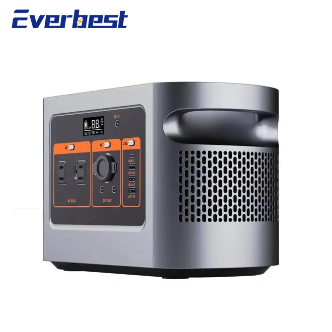 Rechargeable Backup Power LiFePO4 Battery Emergency Portable Solar Generator 600W