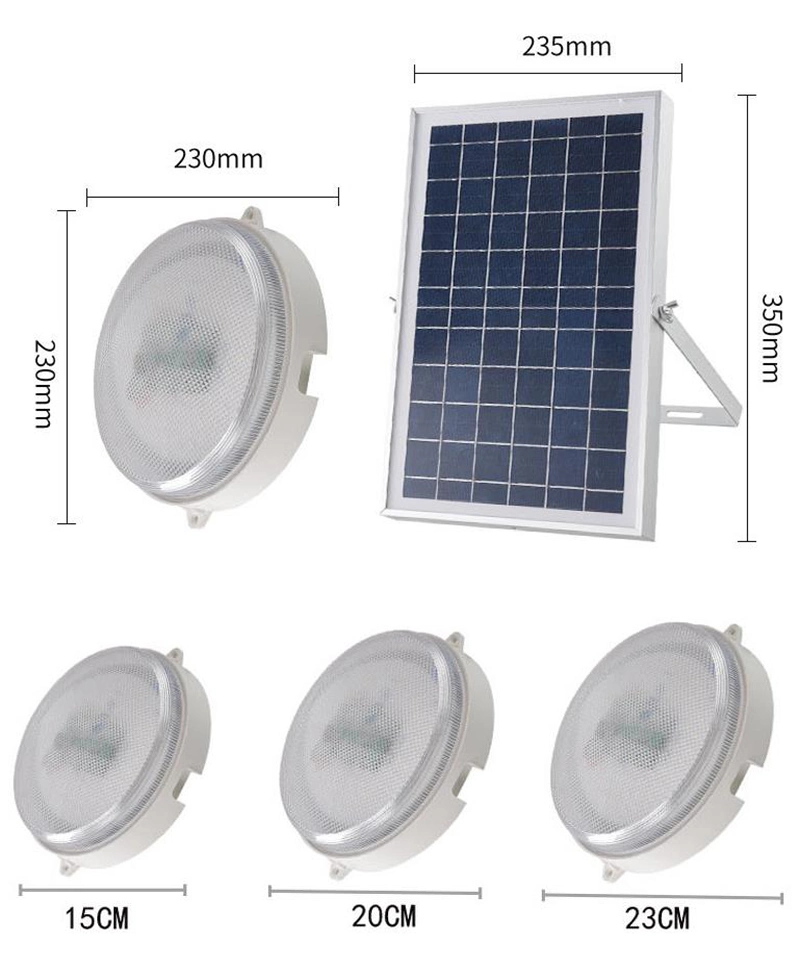 Home Using Wholesale/Supplier Price Interior Moon Lighting 30W 40W 50W Double Head Remote Control LED Ceiling Solar Indoor Light