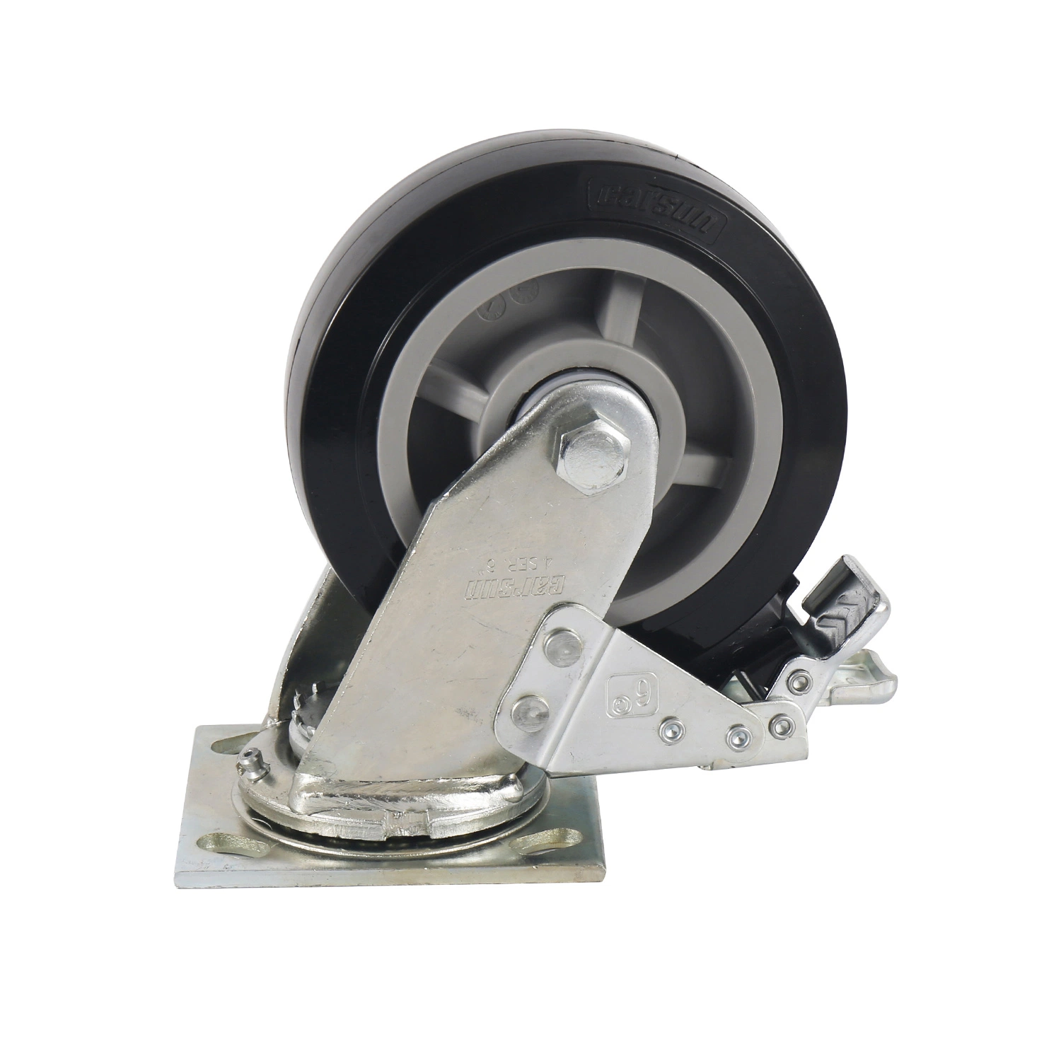 5 Inch Heavy Duty Swivel PA6 Wheel Caster Stainless Steel Nylon Wheel Castor