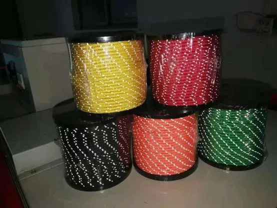 Reflective Tent Rope 4mm High Polyester Breaking Force More Than 300 Kg