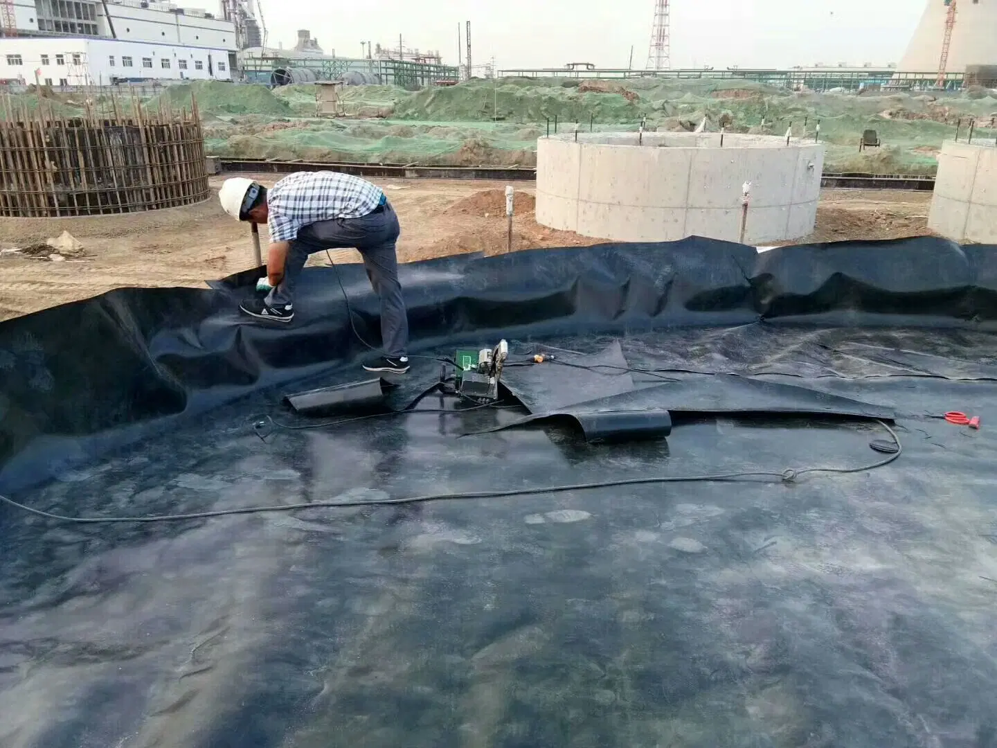 Fish Farm Pond Liner HDPE Geomembrane Waterproof Plastic Materials