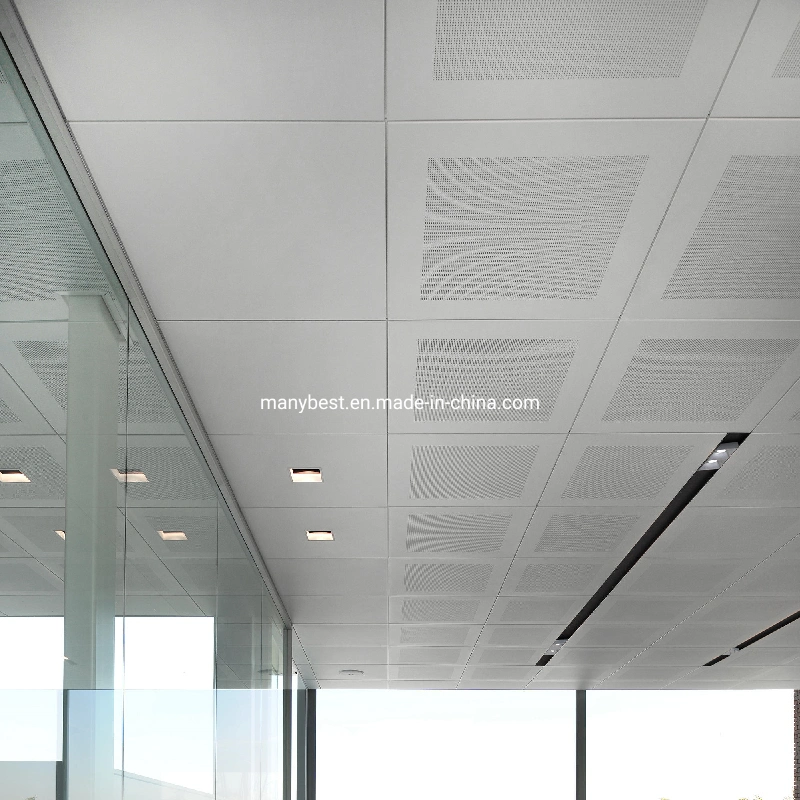 Modern Office Decorative 600*1200 Rectangular Perforated Aluminum False Metal Ceiling