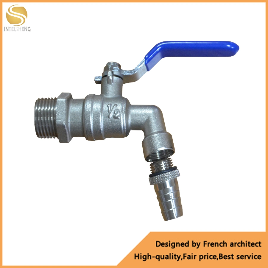 Bibcock Ball Valve with Long Handle Female to Male Thread