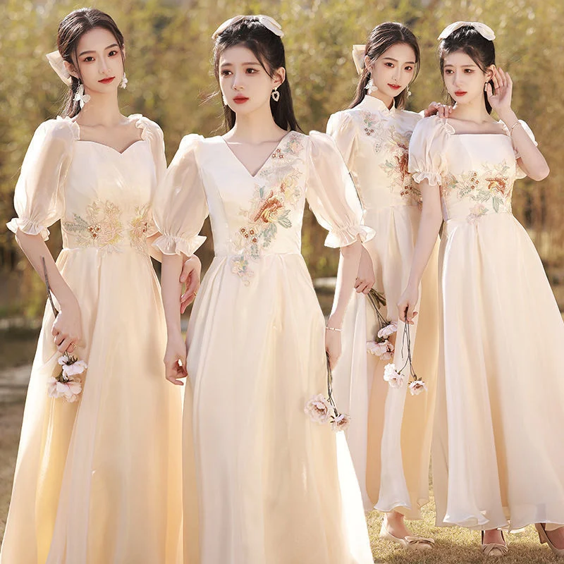 Bridesmaid Dress New Sister Group Engagement Wedding Adult Wedding Evening Dress