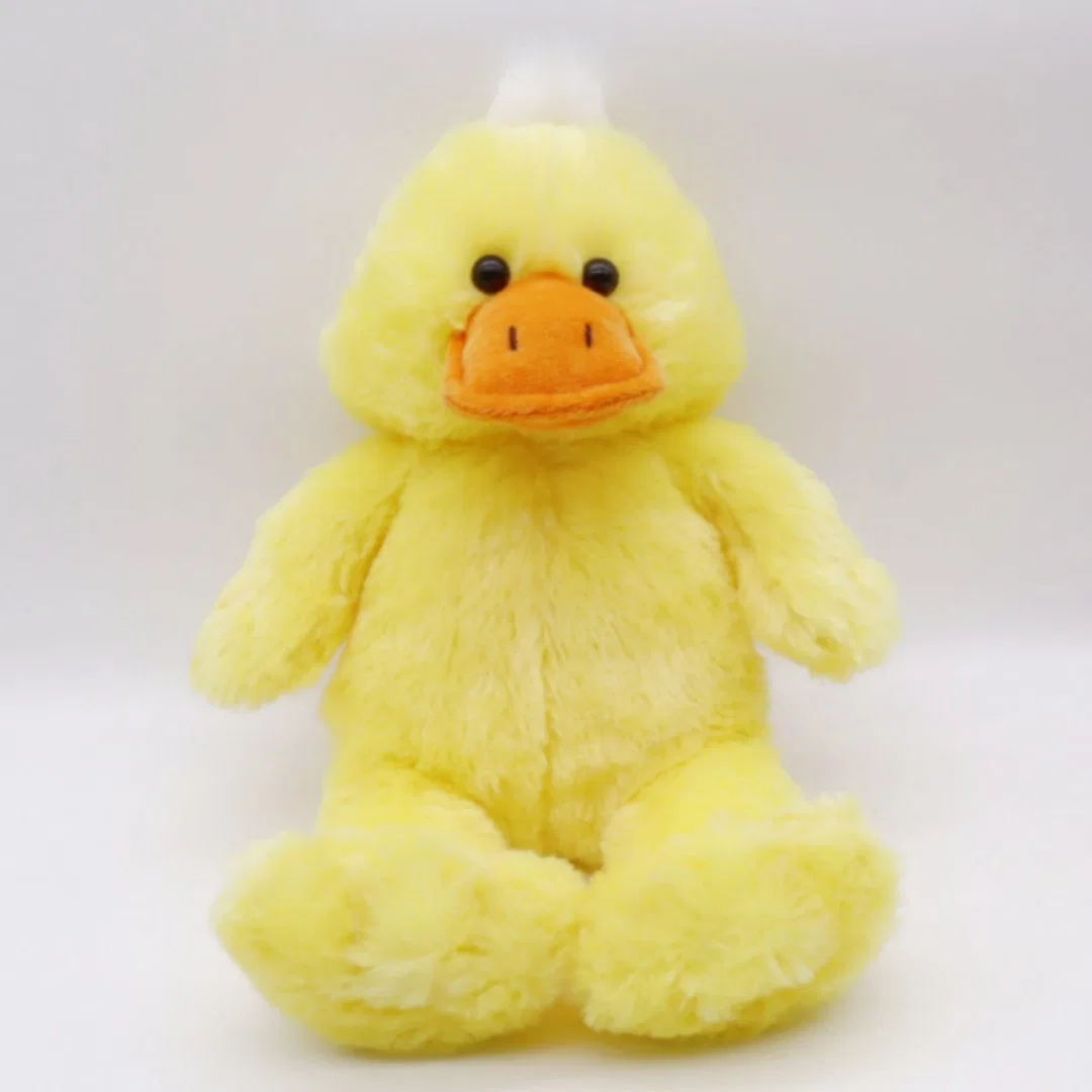 Wholesale DIY Toys Do It by Yourself 16" Yellow Sitting Unstuffed Plush Duck Toy Customized Soft Plush Animal Duck Skins