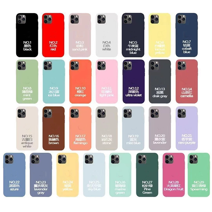 الجملة الهاتف المحمول اكسسوارات سيليكون علب لأبل غطاء بالنسبة إلى iPhone 14 13 12 11 PRO Max X XS xr