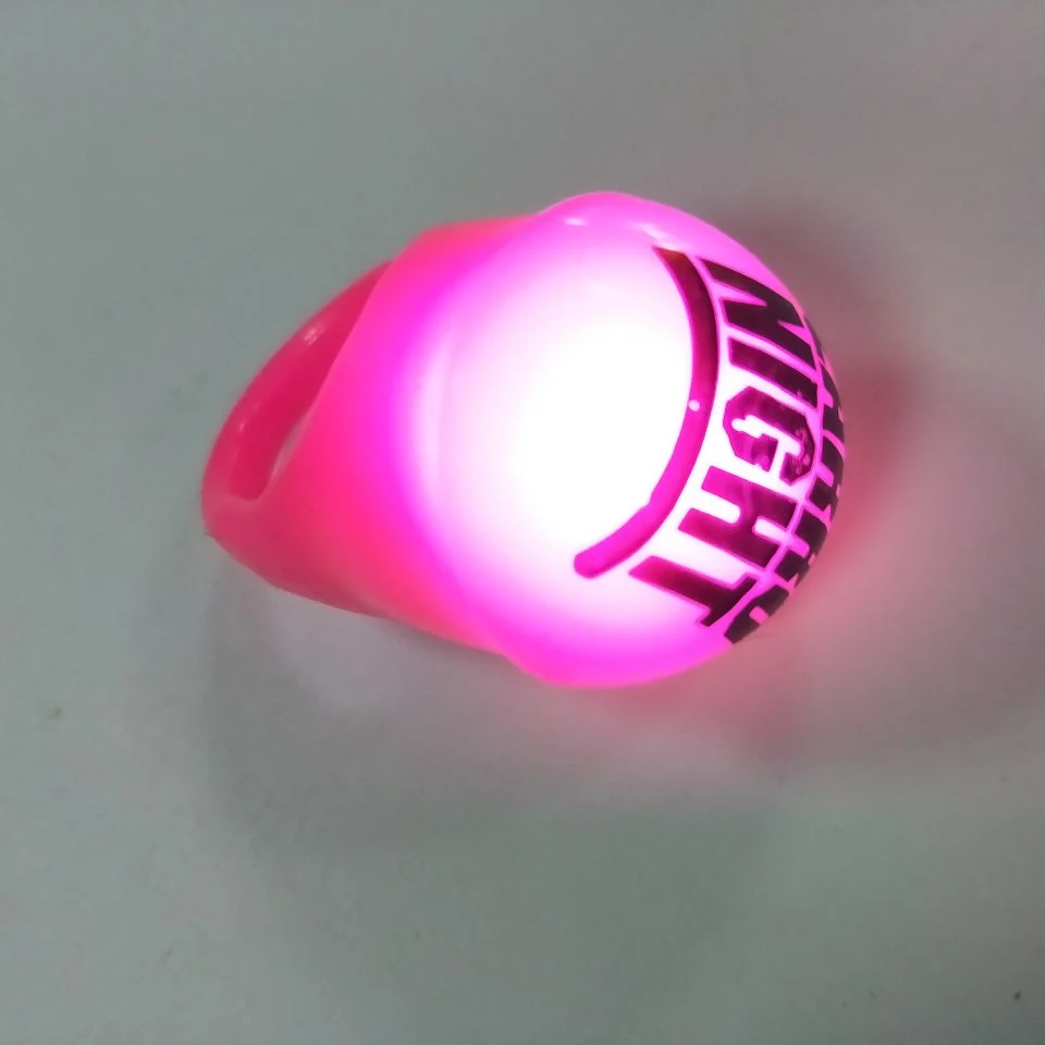 Flashing LED Rubber Rings Party Favors, Light up Finger Toy