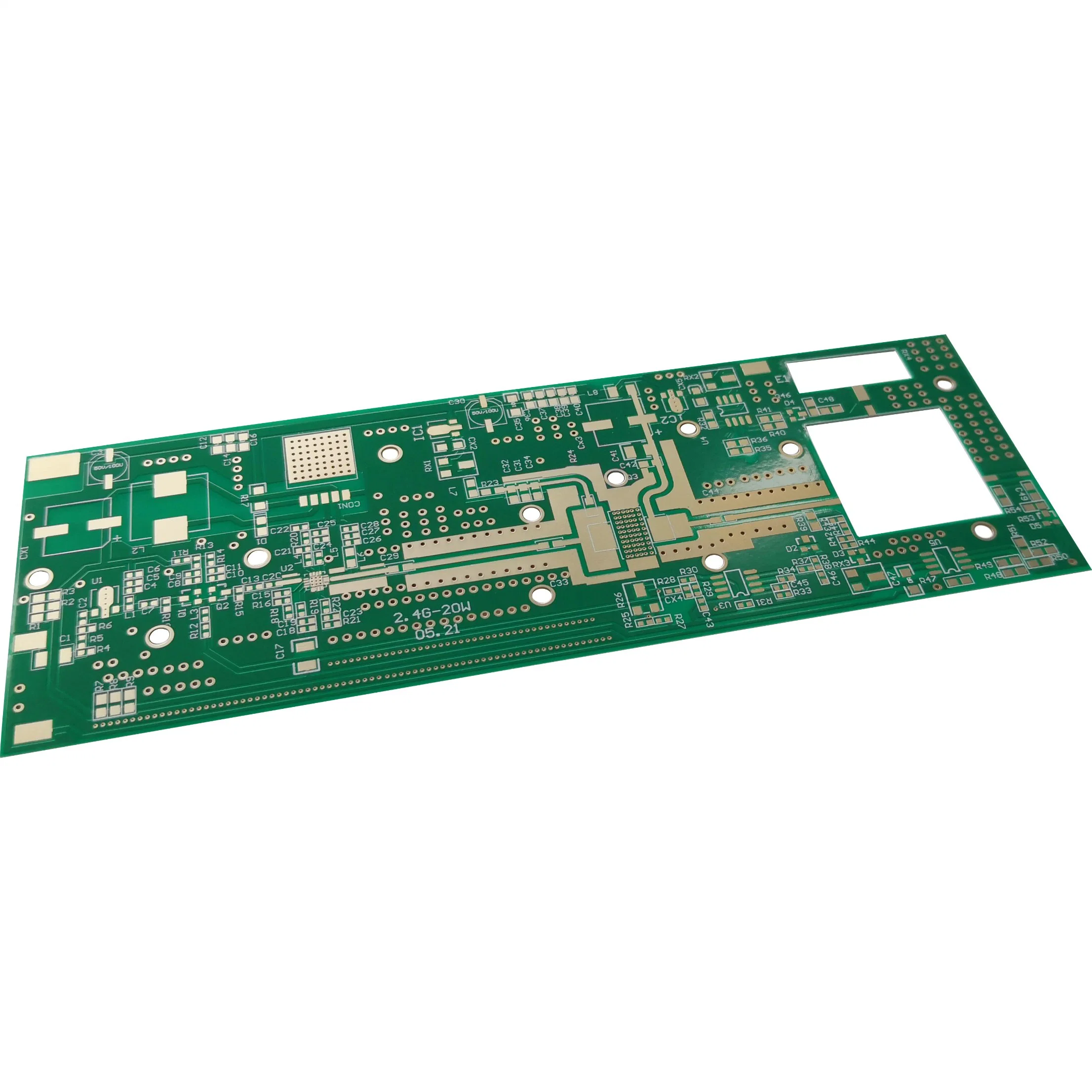 Kundenspezifische Hochfrequenz-Leiterplatte FR4+Rogers Leiterplatte kombiniertes Design Produktion