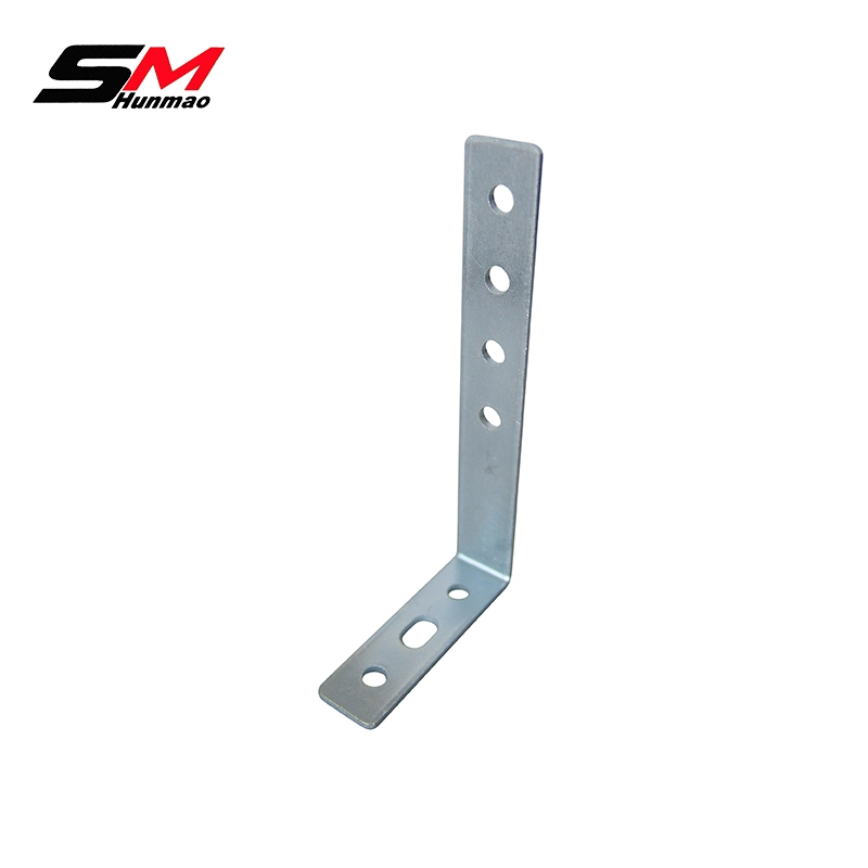 Manufacturer Wholesale Custom Stamping 90 Degree Black Stainless Steel Metal L Angle Mounting Bracket Corner Bracket