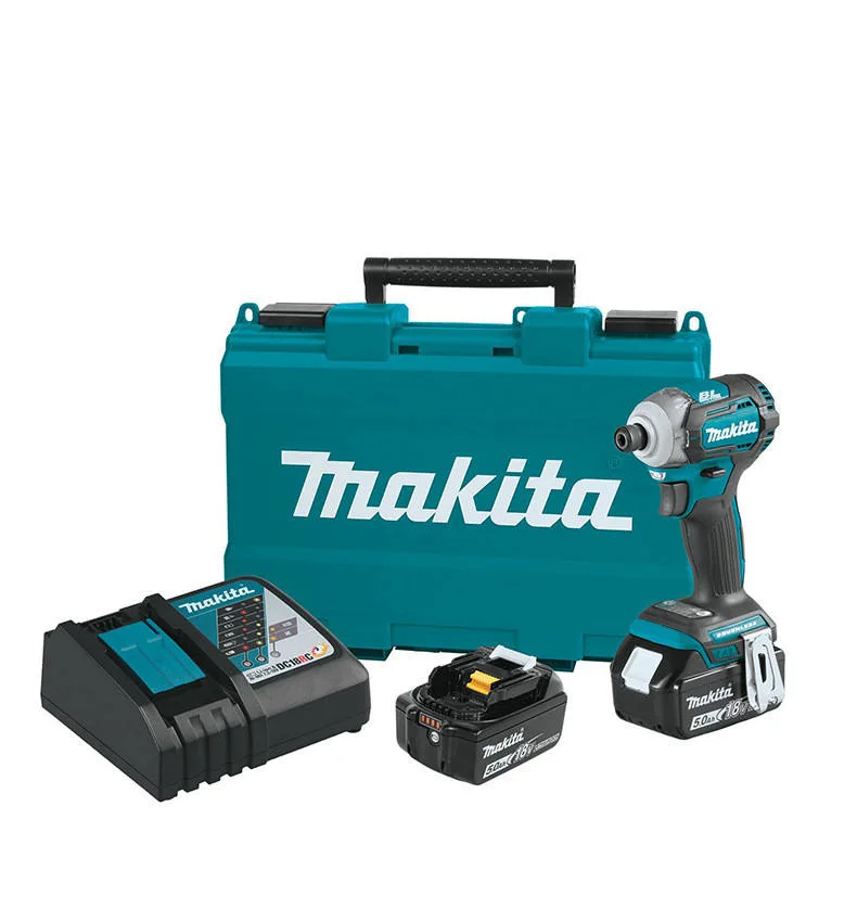 Makita Set 18V Brushless Electric with 2*5ah Batteries & Charger Makita Tools