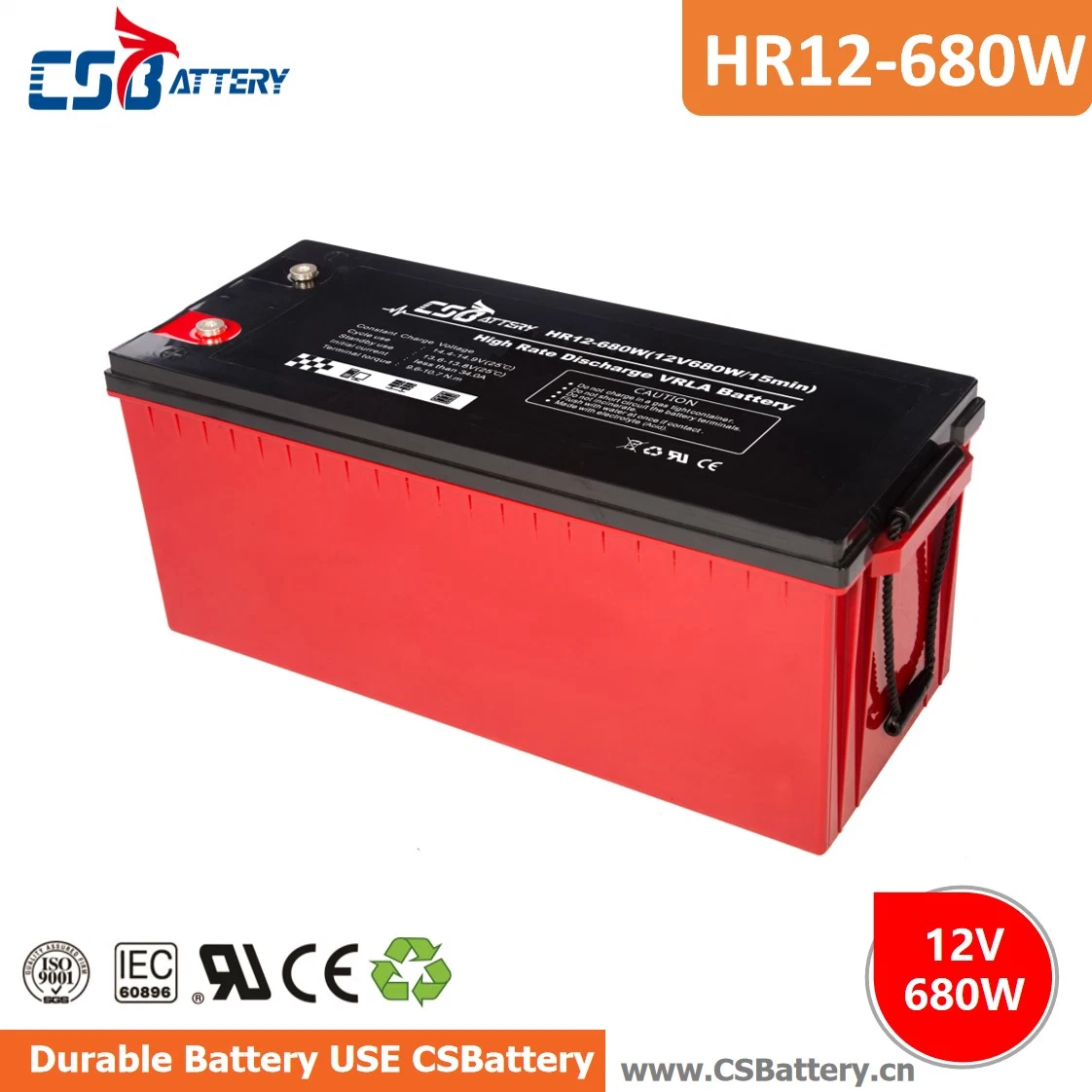 Csbattery 12V680W Battery Pack Valve Regulated Battery for UPS/Generator/Submersible-Pumps/Amy