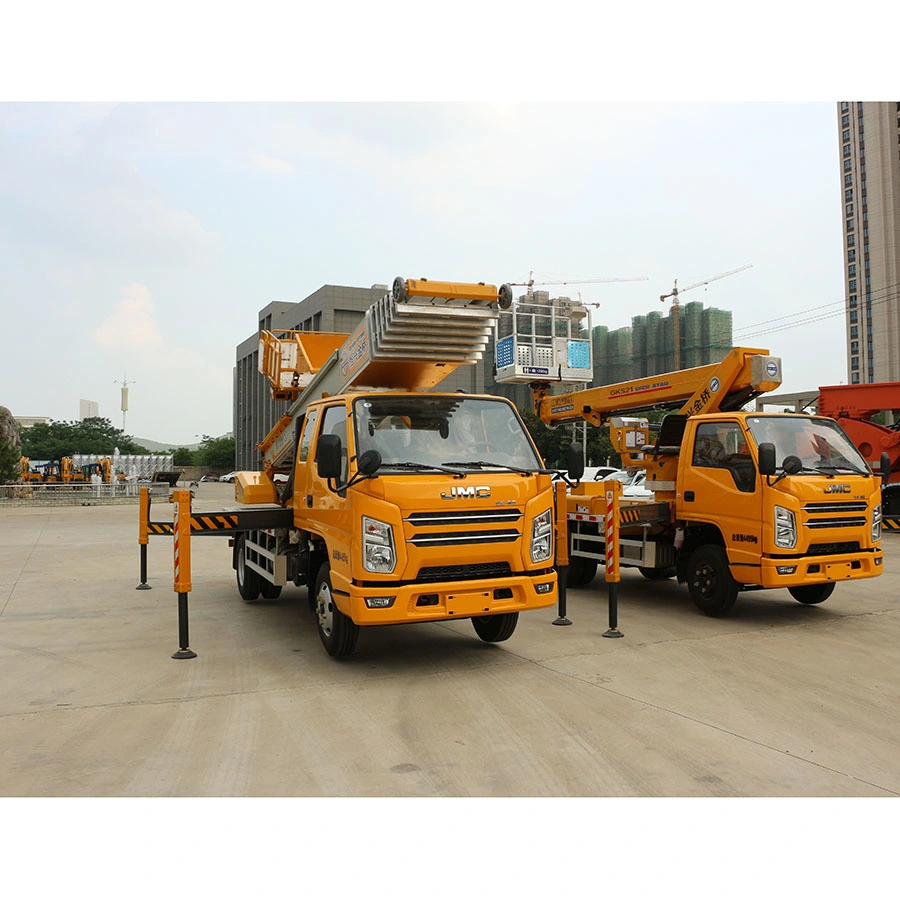 Empilhador Telescópico Construção Cherry Picker Manlift Montado na Plataforma de Elevação da Lança de antena