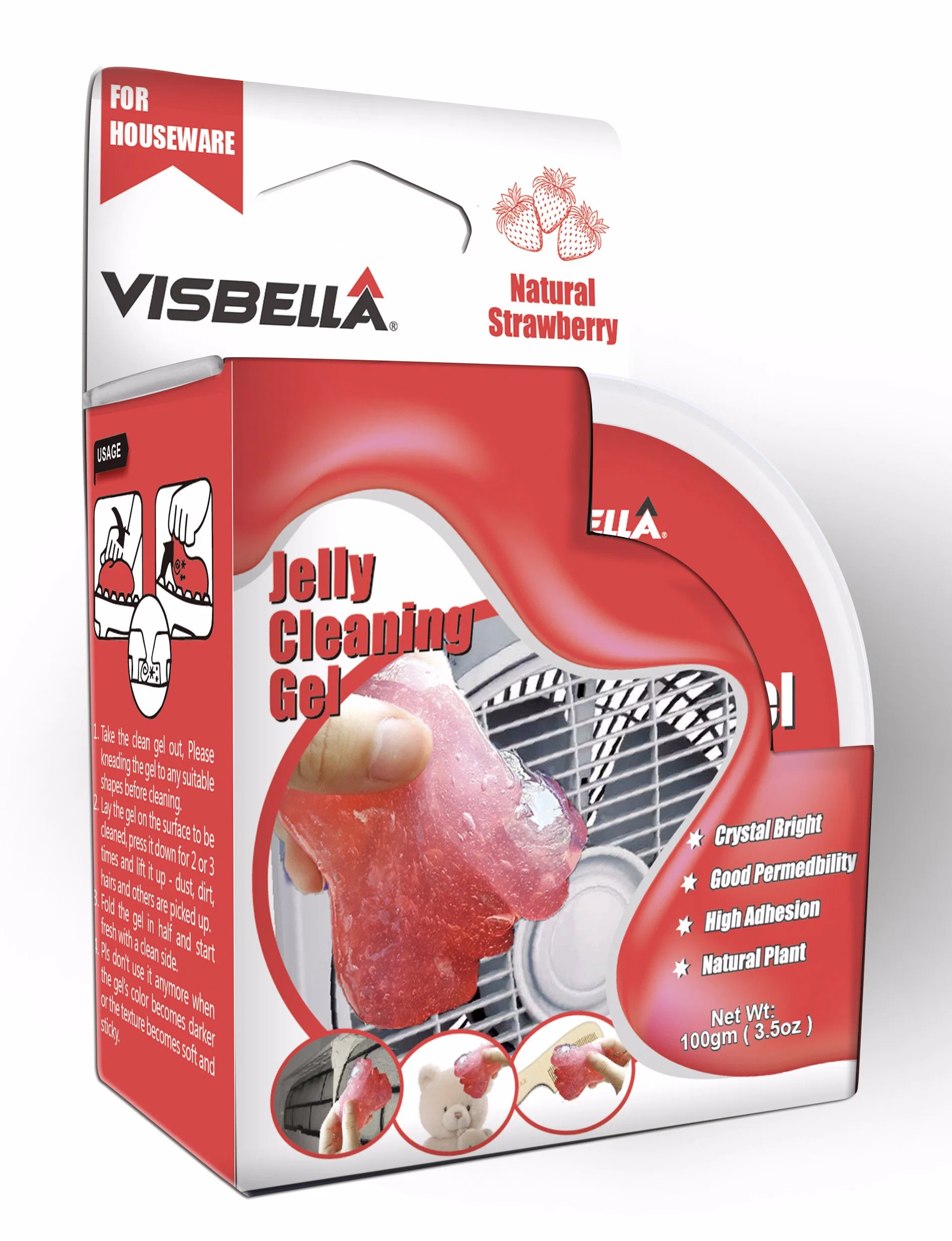 Visbella Jelly Cleaning Gel Cleaning Dirt of Keyboard as Gifts