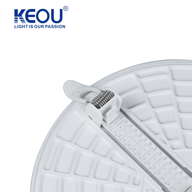 Keou RoHS Naturel Blanc 9W 18W 24W 36W Lumière de Plafond Ronde Encastrée à LED Panneau Lumineux