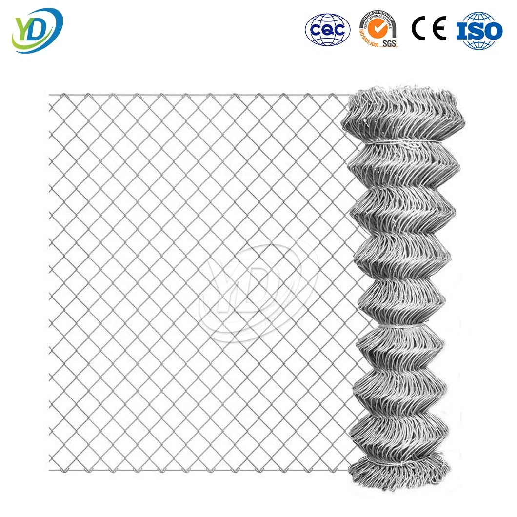 Yeeda alambre malla 4 FT cadena enlace Fence Fabricantes China Cadena de acero galvanizado de 100 X 100 mm de la cercada eléctrica de polialambre Cercado de enlace