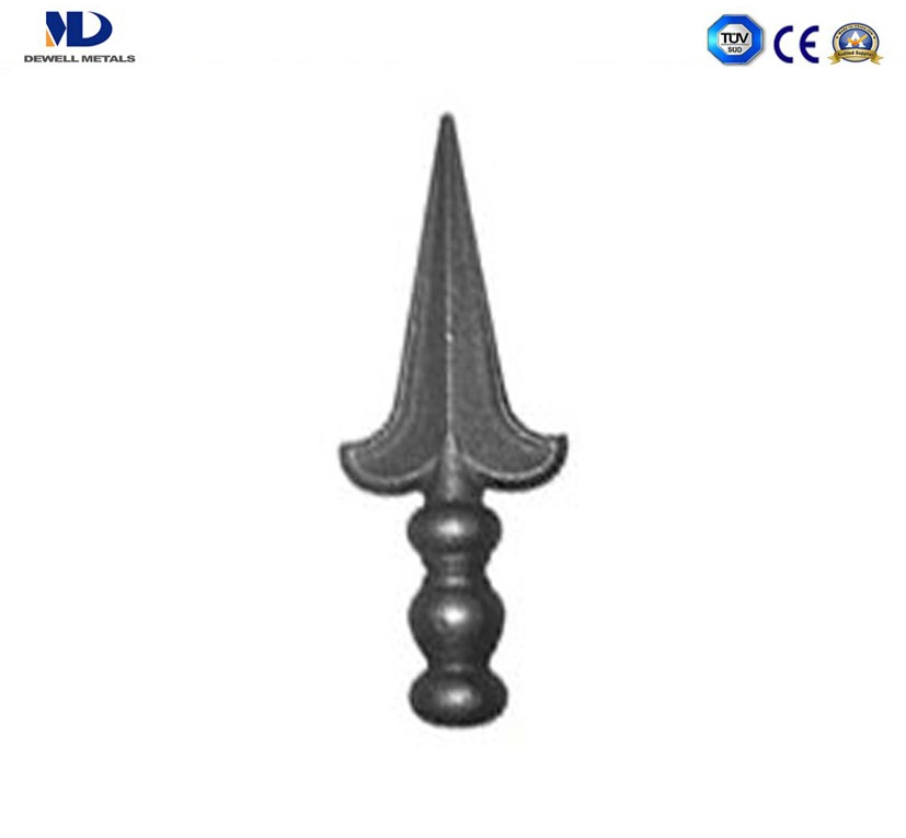 High Quality Ornamental Parts Wrought Iron Spear Head