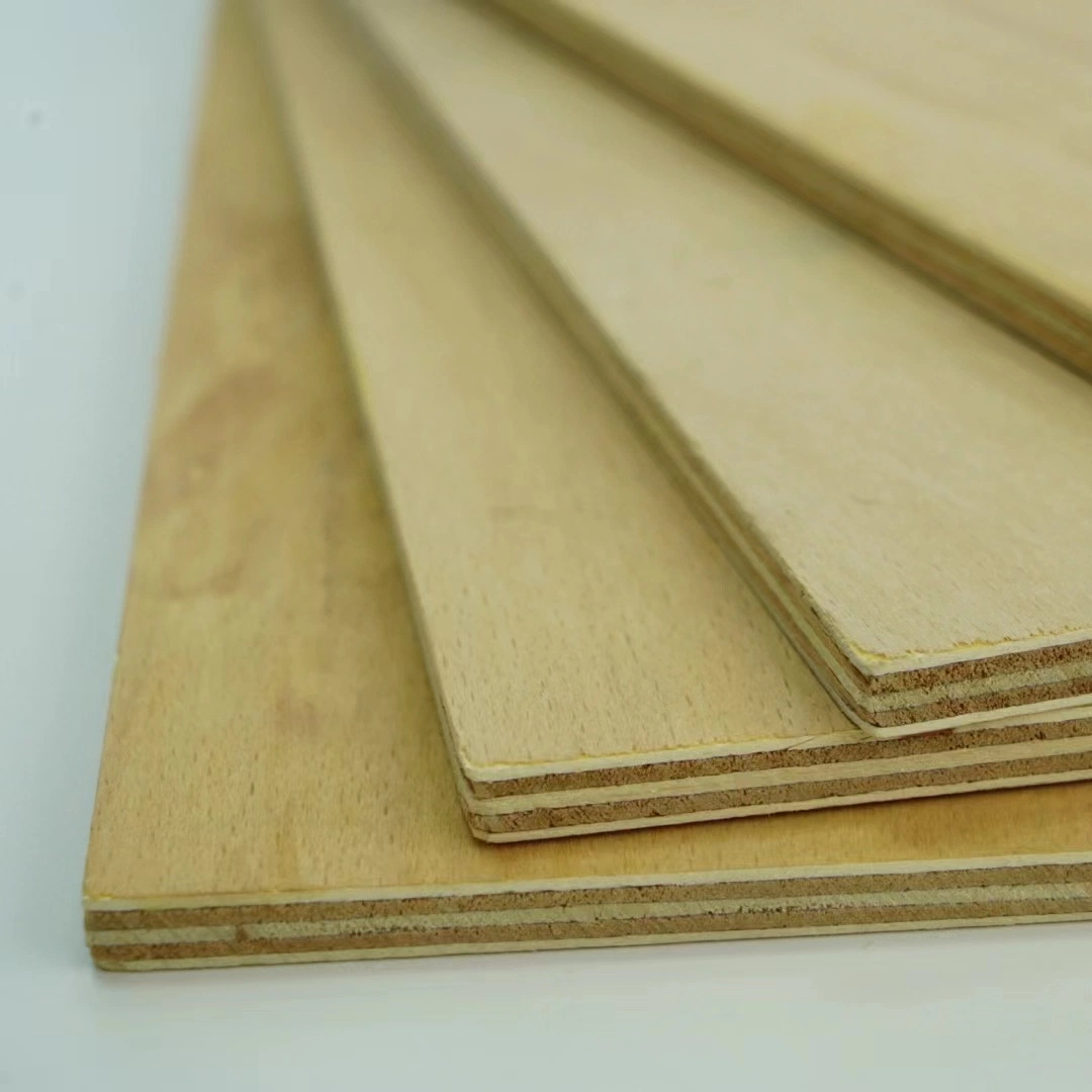 Eucalyptus Core Okoume/Birch Wood Veneer Faced Commercial Plywood Used for Building