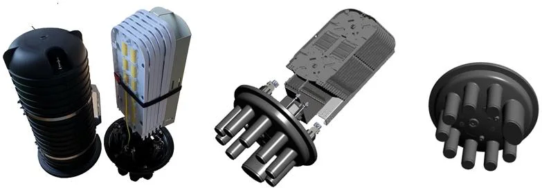 Dome Fiber Optic Splice Closure, 1+8 Ports, 432f