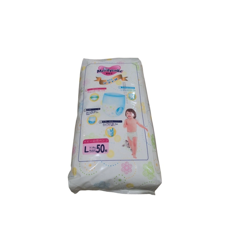 O melhor preço é o Leak Guard impresso para bebé com fraldas de algodão Winshare qualidade de inspeção elevada absorção Disposable famosa Brand Baby Pants Calças de tamanho L.